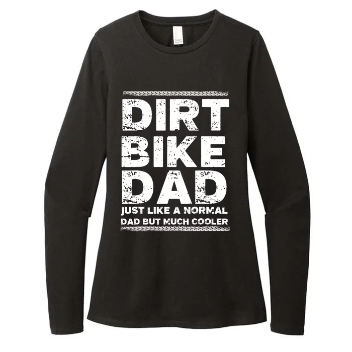 DIRT BIKE DAD Bike Cute Gift Motocross Enduro Funny Gift Womens CVC Long Sleeve Shirt