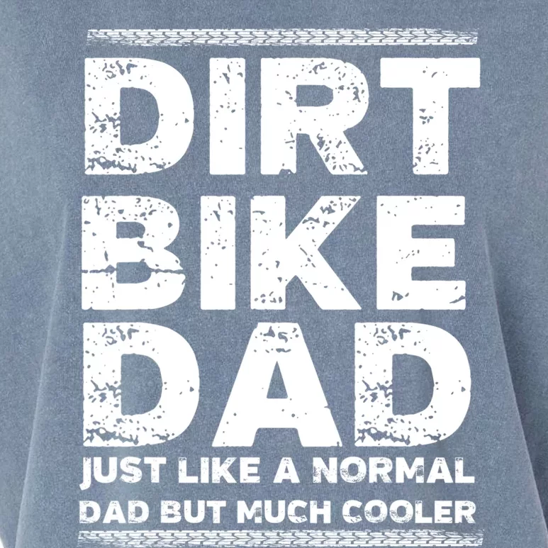 DIRT BIKE DAD Bike Cute Gift Motocross Enduro Funny Gift Garment-Dyed Women's Muscle Tee