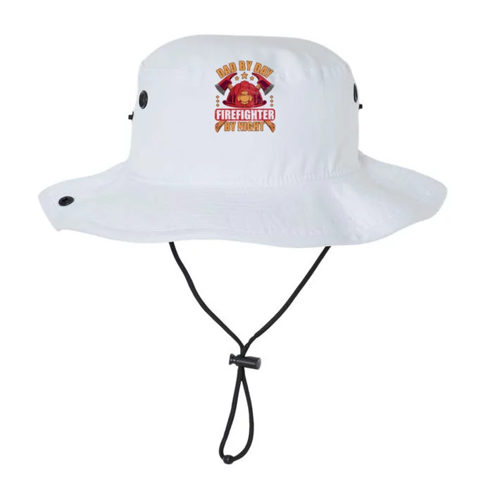 Dad By Day Firefighter By Night Fire Fathersday Gift Legacy Cool Fit Booney Bucket Hat