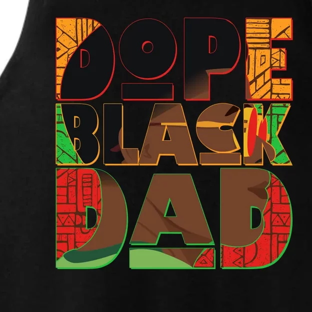 Dope Black Dad Ladies Tri-Blend Wicking Tank