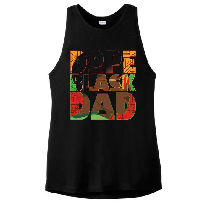 Dope Black Dad Ladies Tri-Blend Wicking Tank