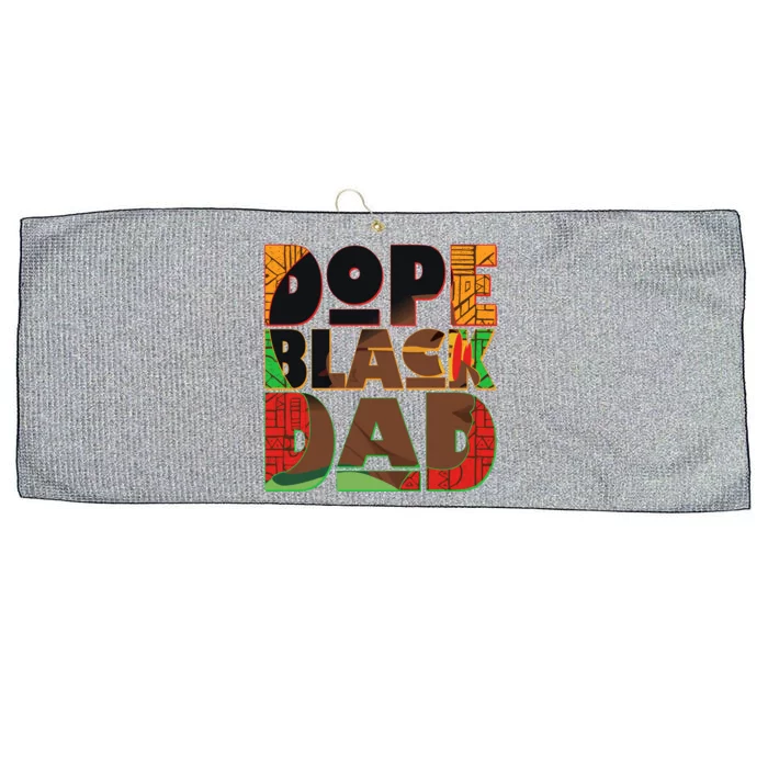 Dope Black Dad Large Microfiber Waffle Golf Towel