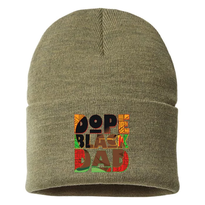 Dope Black Dad Sustainable Knit Beanie