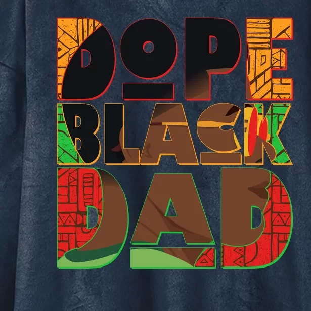 Dope Black Dad Hooded Wearable Blanket