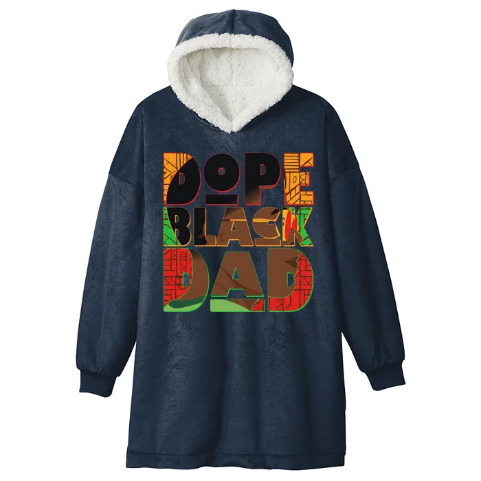 Dope Black Dad Hooded Wearable Blanket