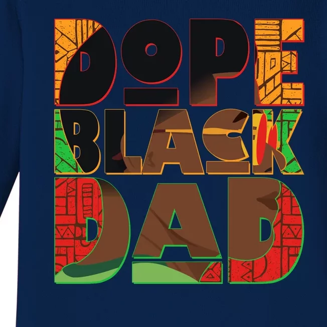 Dope Black Dad Baby Long Sleeve Bodysuit