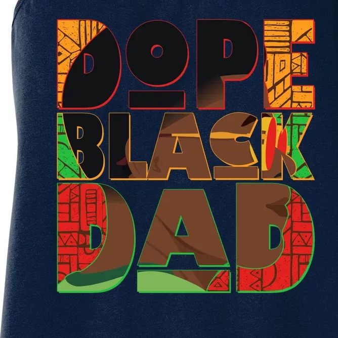 Dope Black Dad Women's Racerback Tank