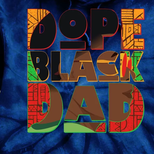 Dope Black Dad Tie Dye Hoodie