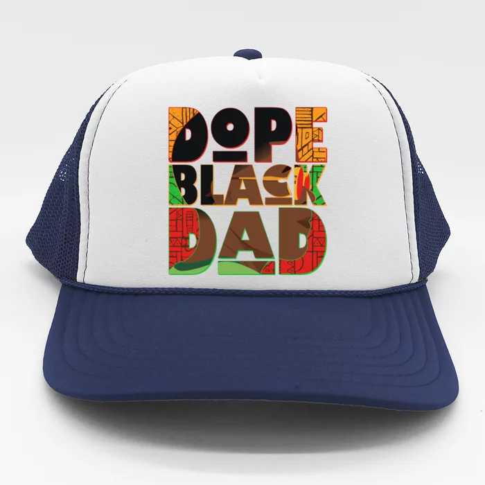 Dope Black Dad Trucker Hat