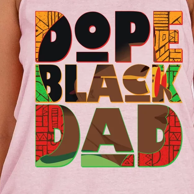 Dope Black Dad Women's Knotted Racerback Tank