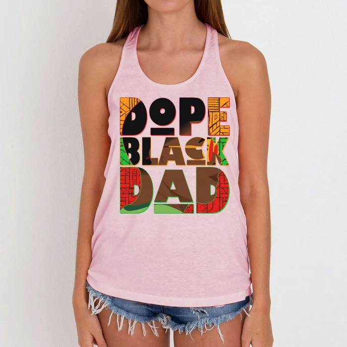 Dope Black Dad Women's Knotted Racerback Tank