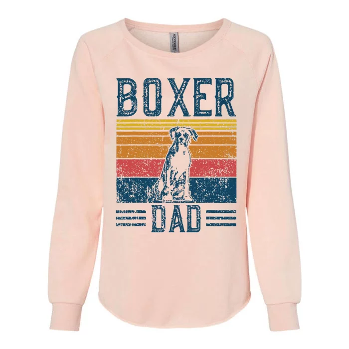 Dog Boxer Dad Vintage Boxer Dad Womens California Wash Sweatshirt