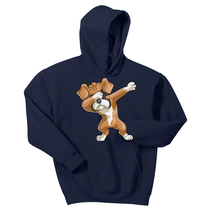 Dabbing Boxer Dog Gift Funny Dab Gift Puppy Kids Hoodie