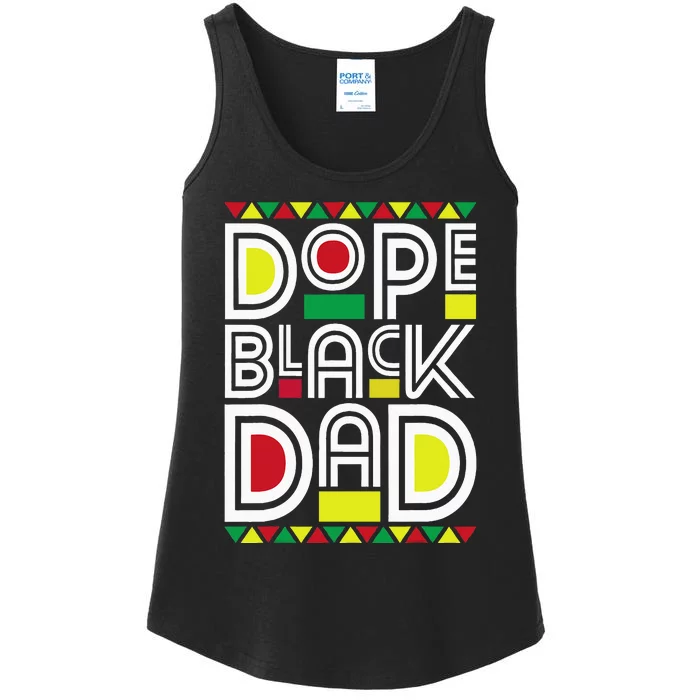 Dope Black Dad Black History Month Juneteenth 1865 Ladies Essential Tank