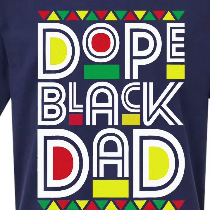 Dope Black Dad Black History Month Juneteenth 1865 Sueded Cloud Jersey T-Shirt