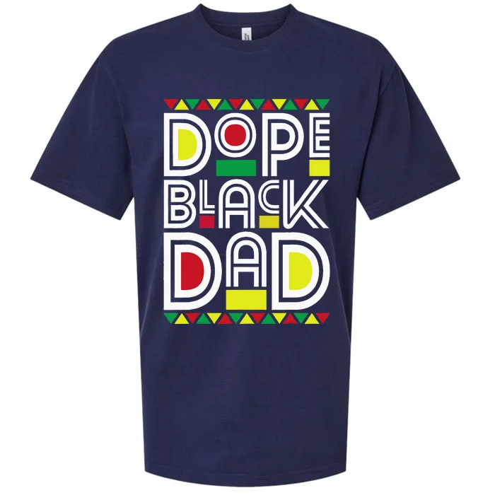 Dope Black Dad Black History Month Juneteenth 1865 Sueded Cloud Jersey T-Shirt