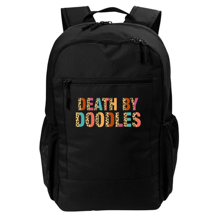 Death By Doodles Dog Groomer Dog Grooming Leopard Print Daily Commute Backpack