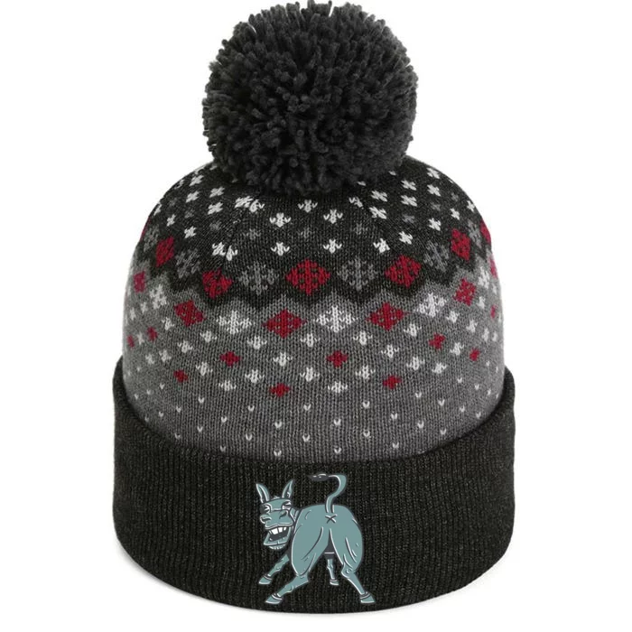 Amazing Donkey Butt The Baniff Cuffed Pom Beanie