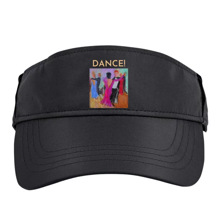 DANCE! Ballroom Dance Fine Art Design From Original Painting Adult Drive Performance Visor