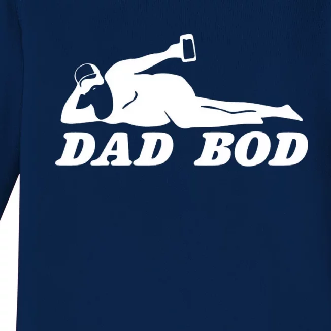 Dad Bod Baby Long Sleeve Bodysuit