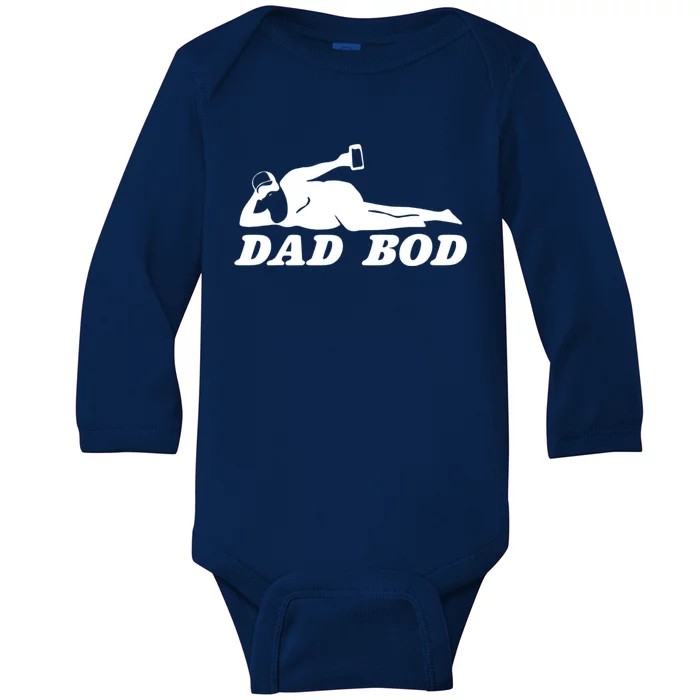 Dad Bod Baby Long Sleeve Bodysuit