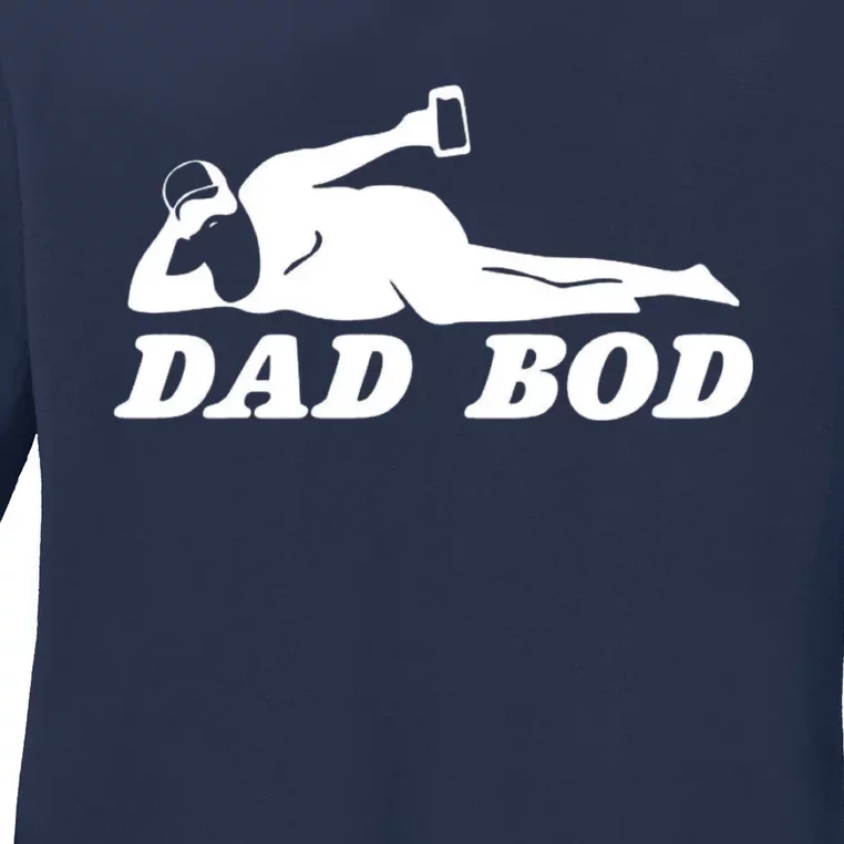 Dad Bod Ladies Long Sleeve Shirt