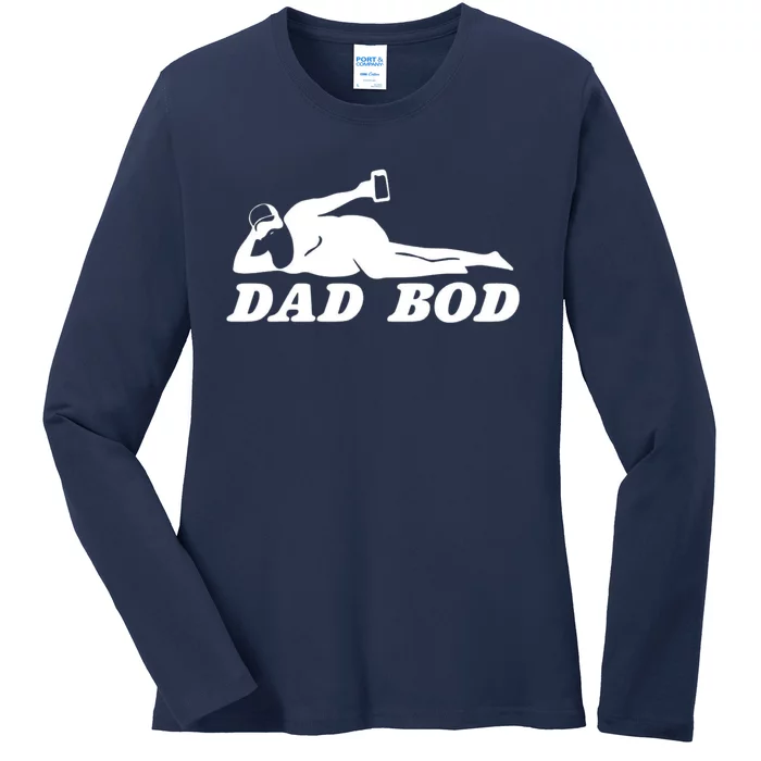 Dad Bod Ladies Long Sleeve Shirt