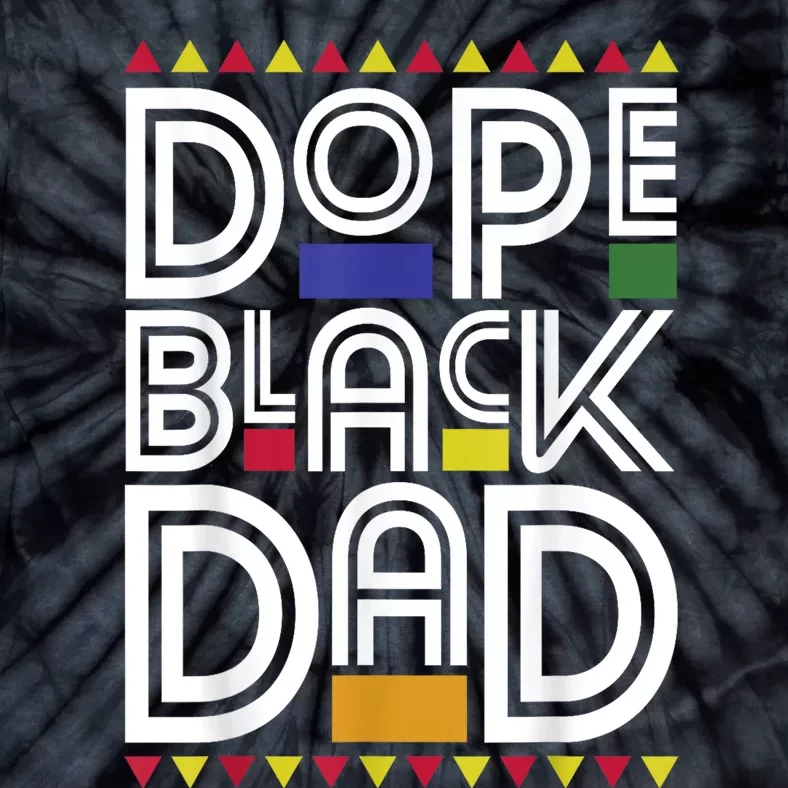 Dope Black Dad Black History Month Juneteenth 1865 Tie-Dye T-Shirt