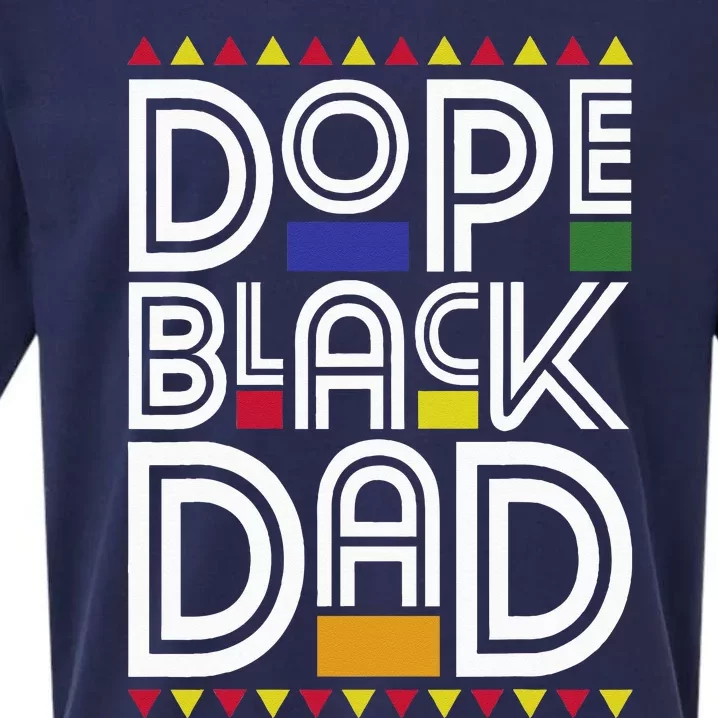 Dope Black Dad Black History Month Juneteenth 1865 Sueded Cloud Jersey T-Shirt