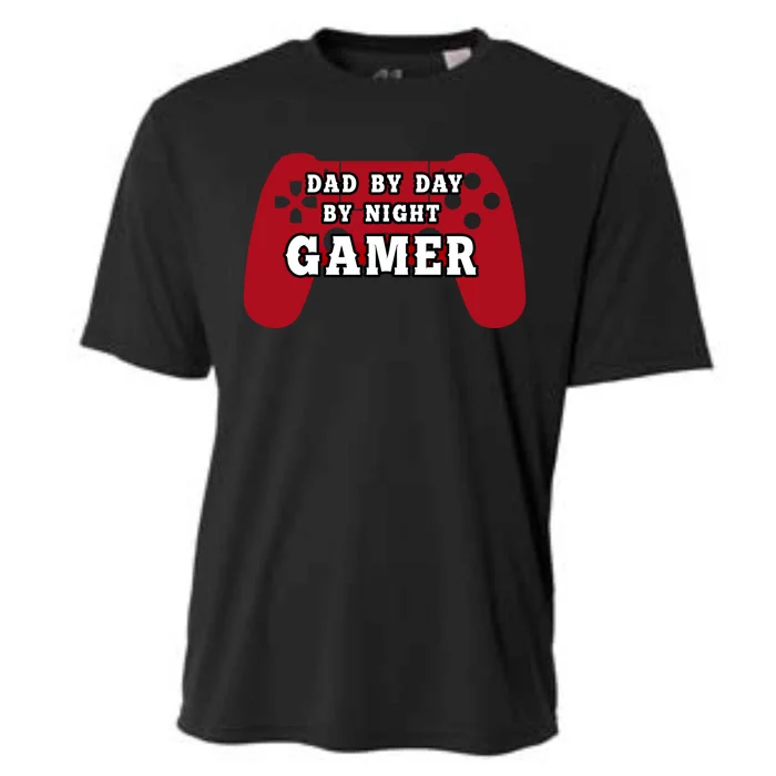 Dad By Day By Night Gamer Cool Gaming Cute Gift Present Gift Cooling Performance Crew T-Shirt