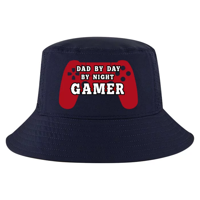 Dad By Day By Night Gamer Cool Gaming Cute Gift Present Gift Cool Comfort Performance Bucket Hat