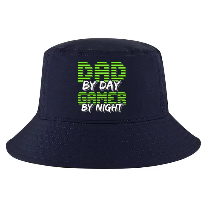 Dad By Day Gamer By Night Fathers Day Video Gamer Gift Gift Cool Comfort Performance Bucket Hat