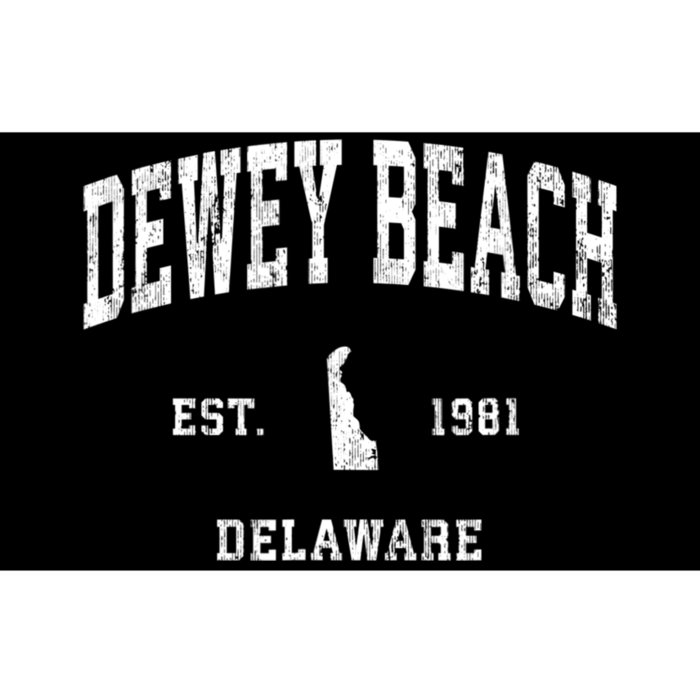 Dewey Beach Delaware De Vintage Established Athletic Sports Design Bumper Sticker