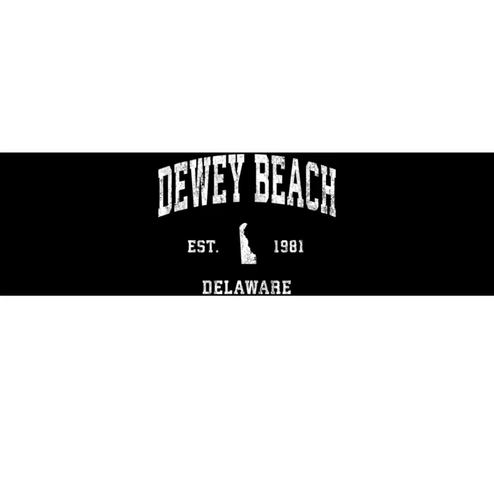 Dewey Beach Delaware De Vintage Established Athletic Sports Design Bumper Sticker