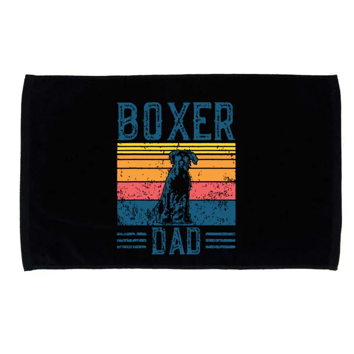 Dog Boxer Dad Vintage Boxer Dad Microfiber Hand Towel