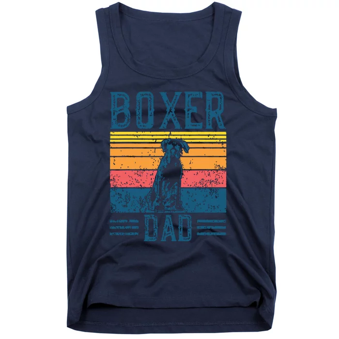 Dog Boxer Dad Vintage Boxer Dad Tank Top