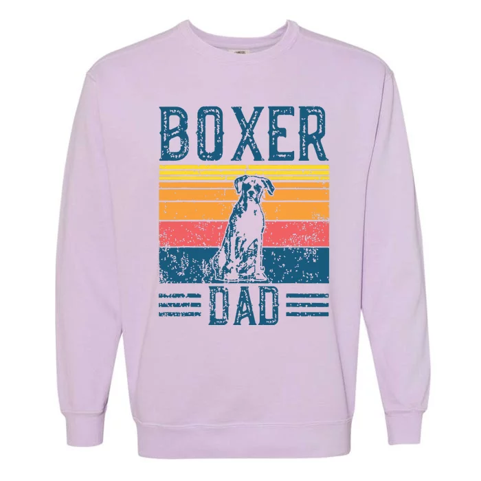 Dog Boxer Dad Vintage Boxer Dad Garment-Dyed Sweatshirt