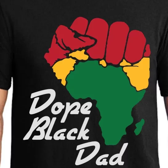 Dope Black Dad Black History Month Pajama Set