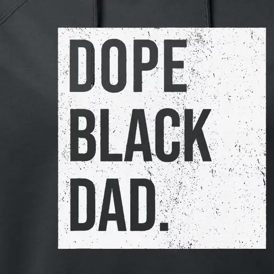 Dope Black Dad Performance Fleece Hoodie