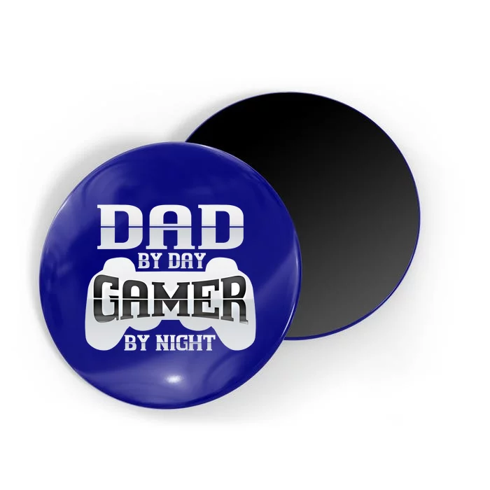 Dad By Day Gamer By Night Funny Nerdy Video Game Dad Great Gift Magnet