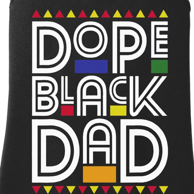 Dope Black Dad Black History Month Juneteenth 1865 Ladies Essential Tank