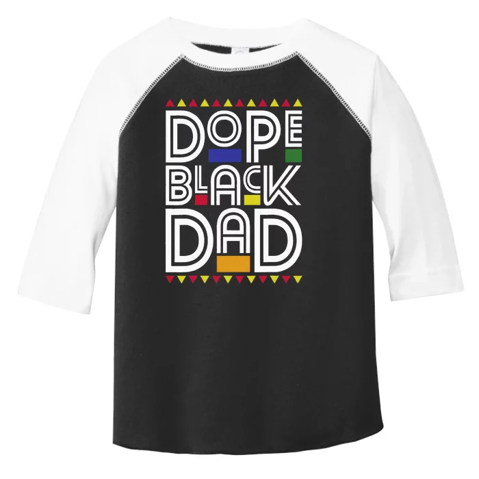 Dope Black Dad Black History Month Juneteenth 1865 Toddler Fine Jersey T-Shirt