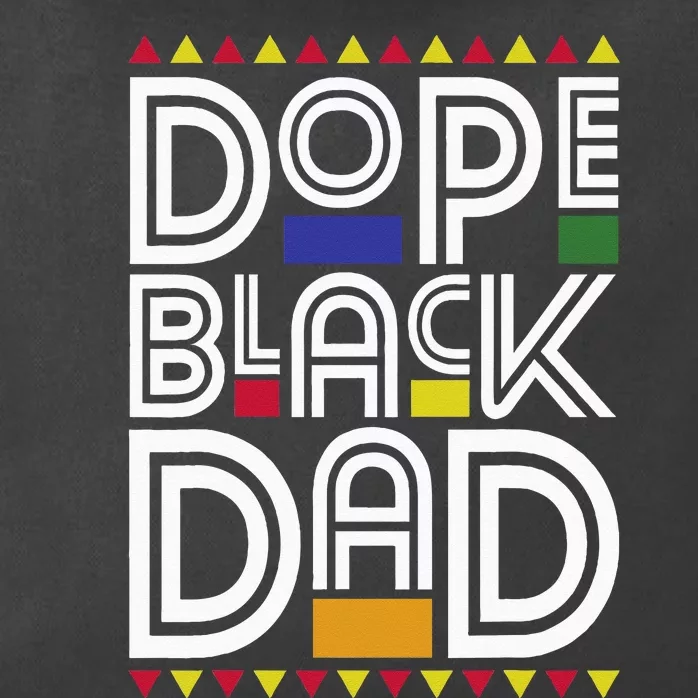 Dope Black Dad Black History Month Juneteenth 1865 Zip Tote Bag