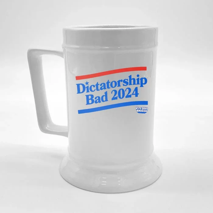 Dictatorship Bad Front & Back Beer Stein