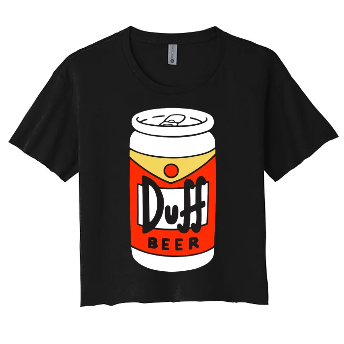 Duff Beer Women's Crop Top Tee