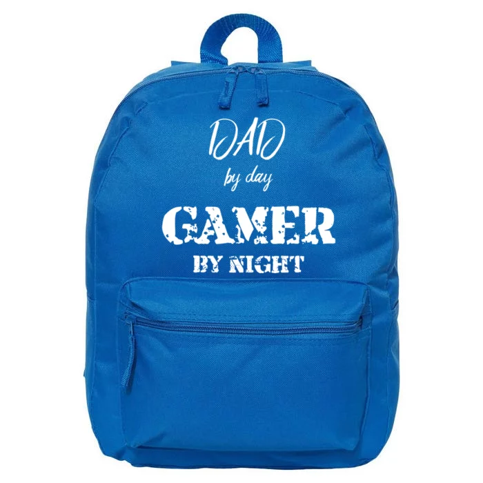 Dad By Day Gamer By Night Gift 16 in Basic Backpack