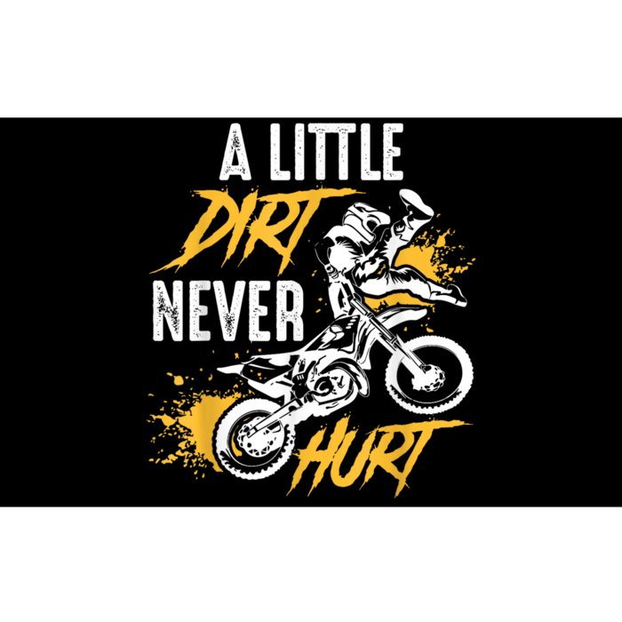 Dirt Bike Dirt Never Hurt Motocross Bumper Sticker