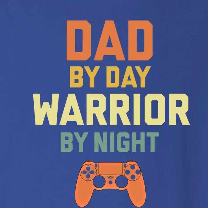 Dad By Day Warrior By Night Gamer Dad Gift Toddler Long Sleeve Shirt