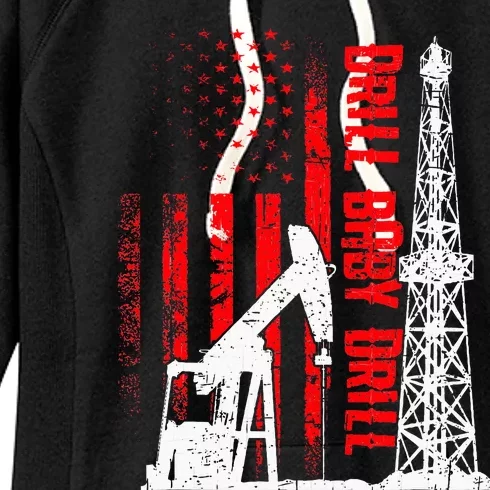 Drill Baby Drill Design For Oilfield Worker Women's Fleece Hoodie