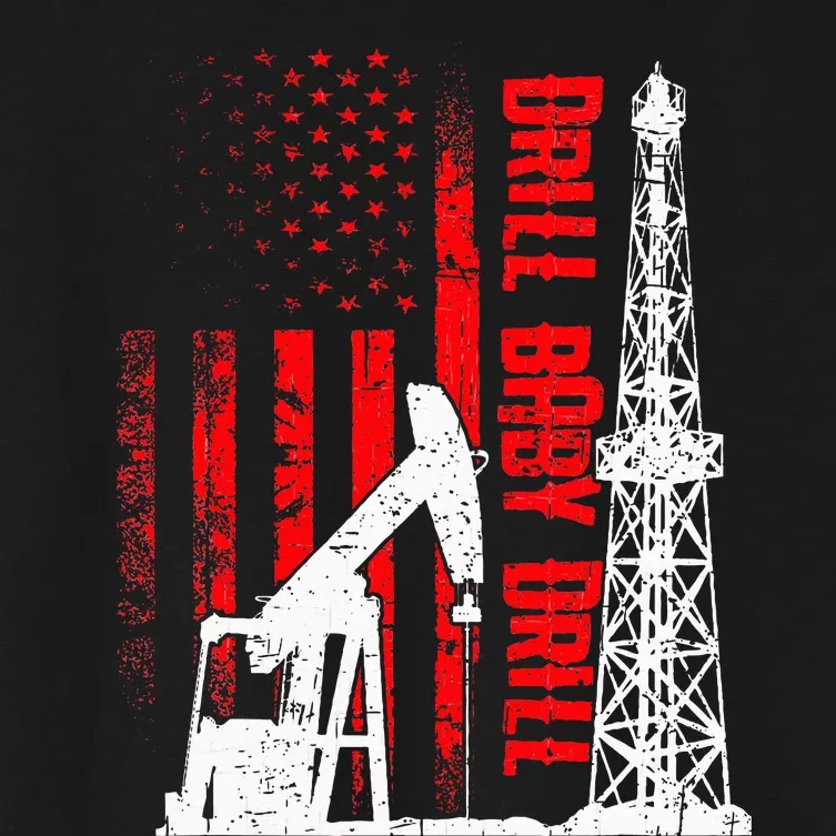 Drill Baby Drill Design For Oilfield Worker Women's Crop Top Tee